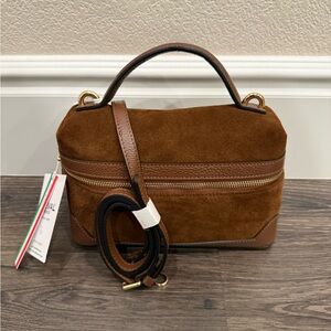 CHEVAL Chocolate Brown Suede Women's Bag